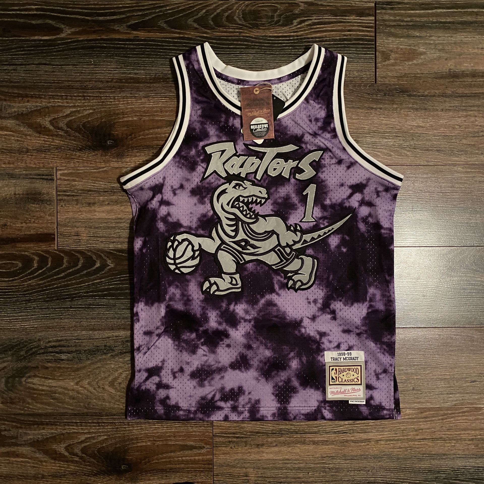 NBA MITCHELL & NESS TOTONTO RAPTORS VINCE CARTER REFLECTIVE COLLECTION JERSEY 