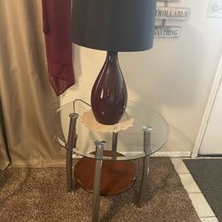 Glass Tables, Lamps And Couches