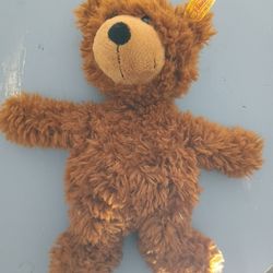 Steiff Bear Charly 012891 Brown Plush Stuffed 10" Ear Tag