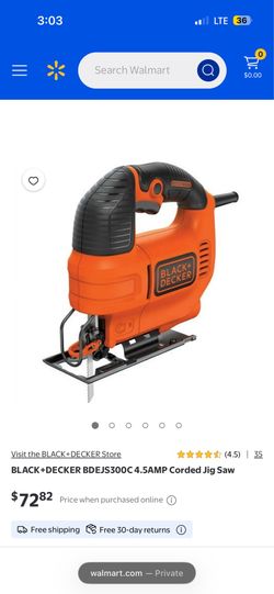 Black & decker 4.5 amp jigsaw in good working conditions