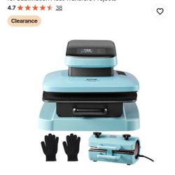 Auto Heat Press With Tumbler Attachment 