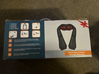 Nekteck - Shiatsu Neck and Back Massager with Heat - Black