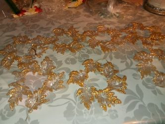 7pcs wreath gold