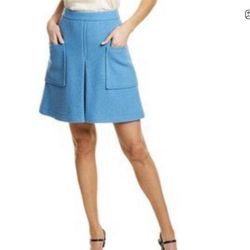 Women’s Blue Hugo Boss A-line Wool Shirt. Size 8