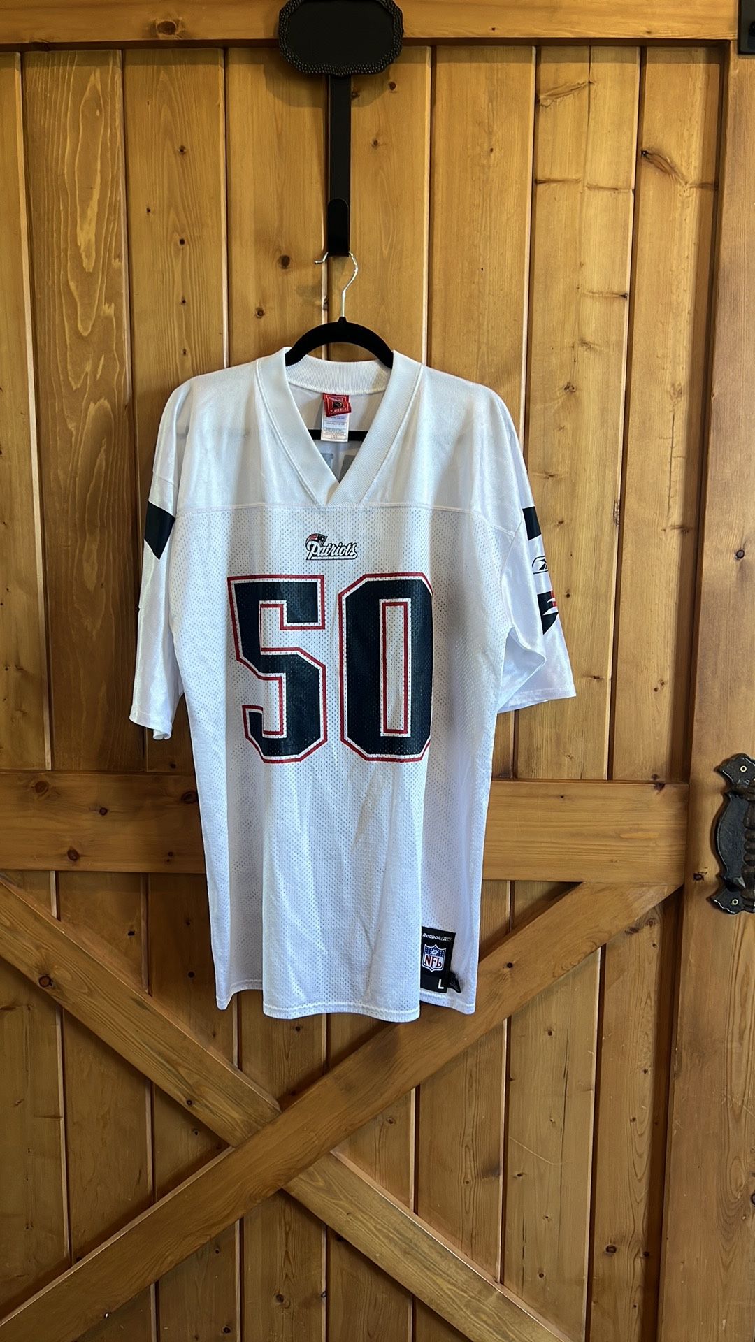 NFL New England Patriots #50 Mike Vrabel Reebok Players Inc Jersey Size: Large