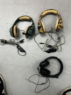 Beexcellent GM-500 Camouflage AUX USB Wired Boom Mic Studio Pro Gaming Headset. 3pcs