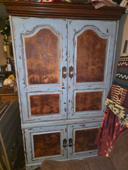 Beautifully Repurposed Vintage Linen Cabinet – One-of-a-Kind