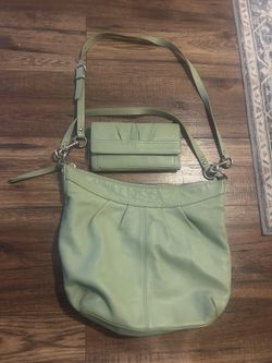 Olive Green Purse And Wallet Set