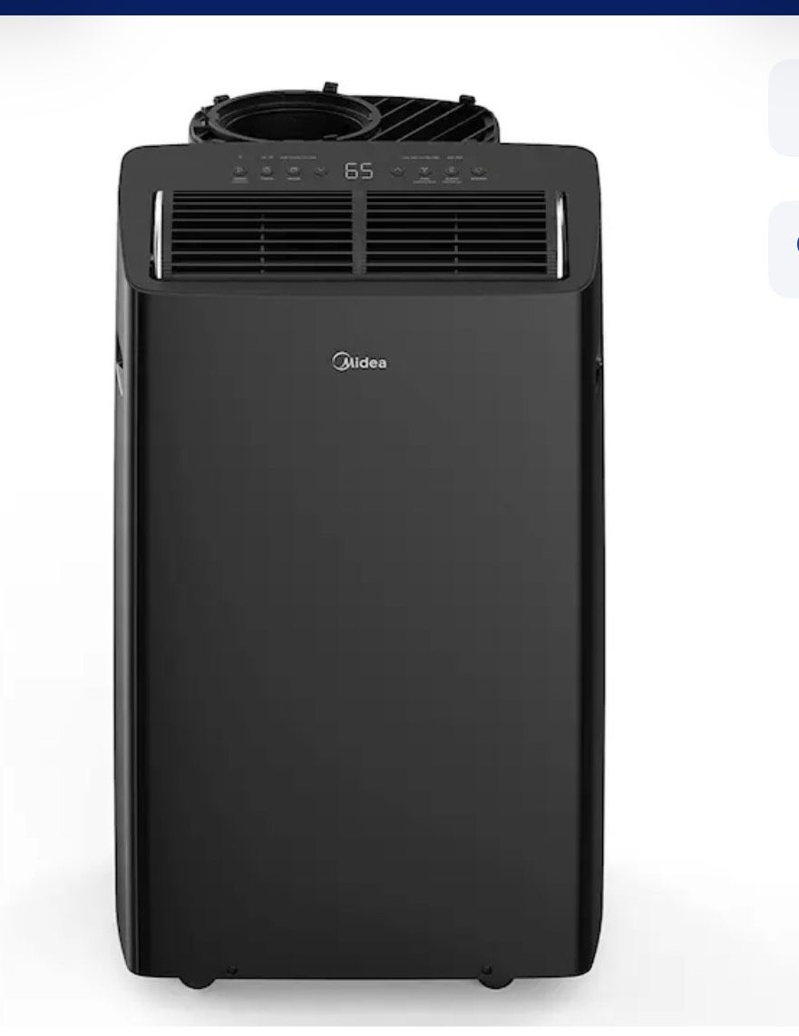 Midea Duo 10000 BTU DOE 115-Volt Vented Medium Room Smart Portable Air Conditioner Remote Included