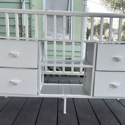 white tv stand with dressers