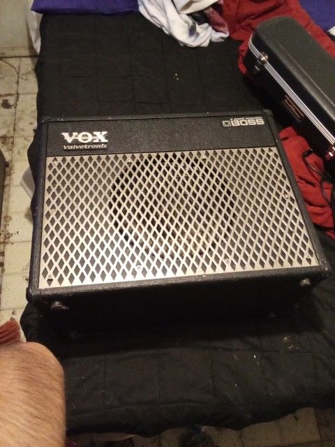 Electric Guitar and Amplifier