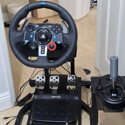 G29 Wheel With Stand And 3d Printed Shifter