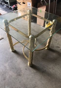 Glass end table