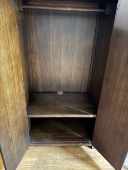 Pottery Barn wood armoires 62 1/2 x 32 1/4 x 21 1/4