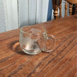 Vintage Nestle Nescafé World Globe Frosted Coffee Cup