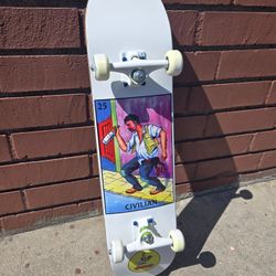 $40 (Cash Only) Size 7.75 Civilian Complete Skateboard. Price is FIRM.  