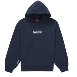 Supreme Box Logo Hooded Sweatshirt Style: Navy FW25 Size l