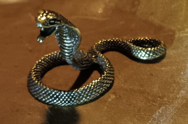Small Cobra Snake Figurine