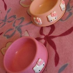 hello kitty pet bowls. 
