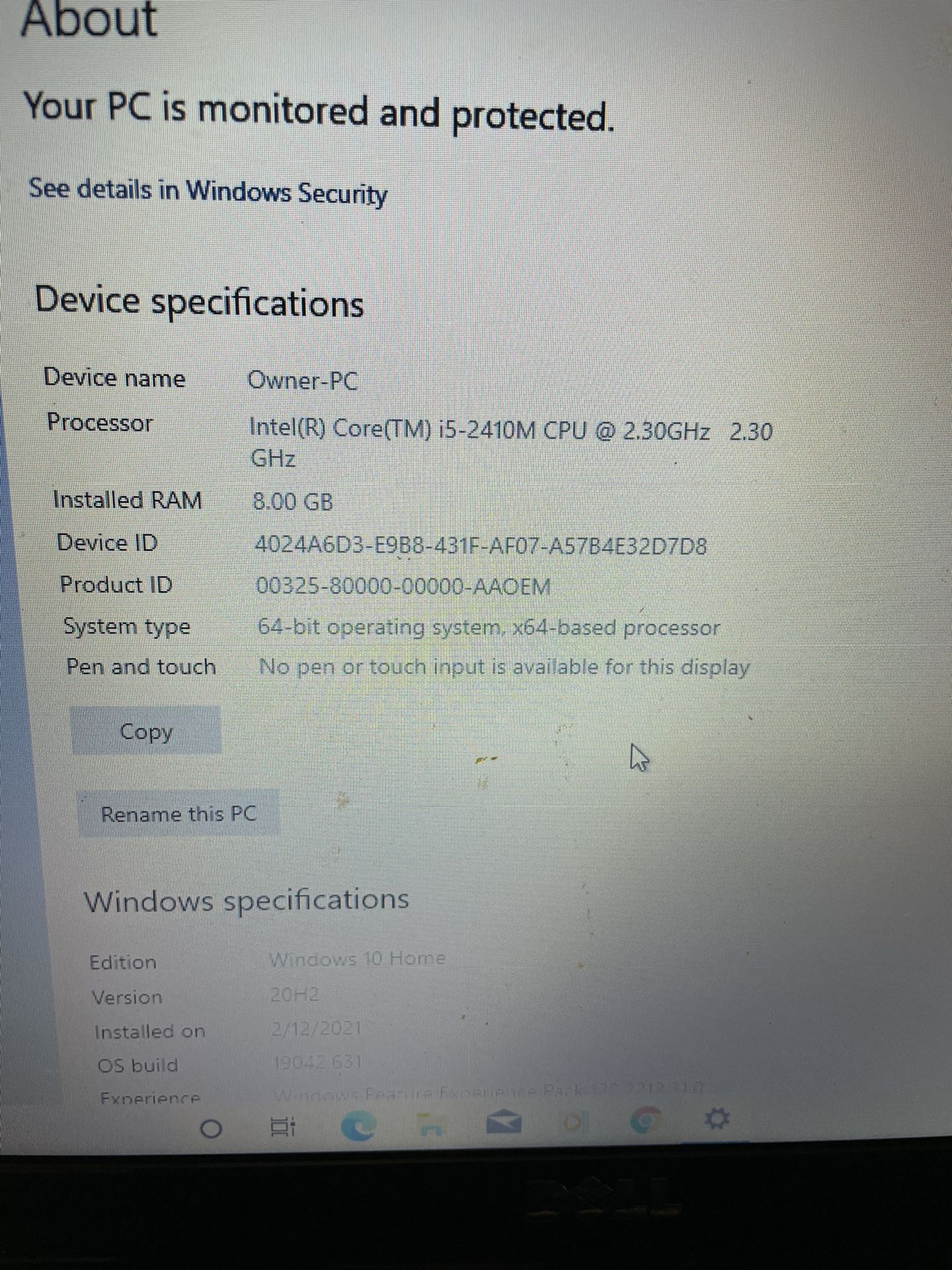 Dell Inspirion N5110 Laptop