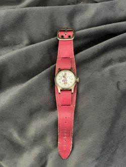 Vintage 1970’s Bradley Mechanical Minnie Mouse Watch Swiss Made 62