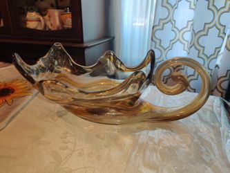 Vintage 70's Glass Bowl 