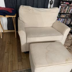 Oversized Rocker Glider And Ottoman Free