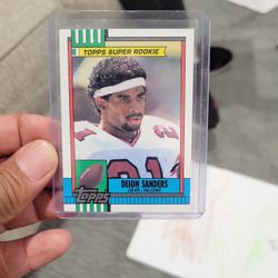 Deion Sanders Topps Super Rookie Football Card/taking Offers