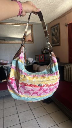 Watercolor COACH Shoulder Bag
