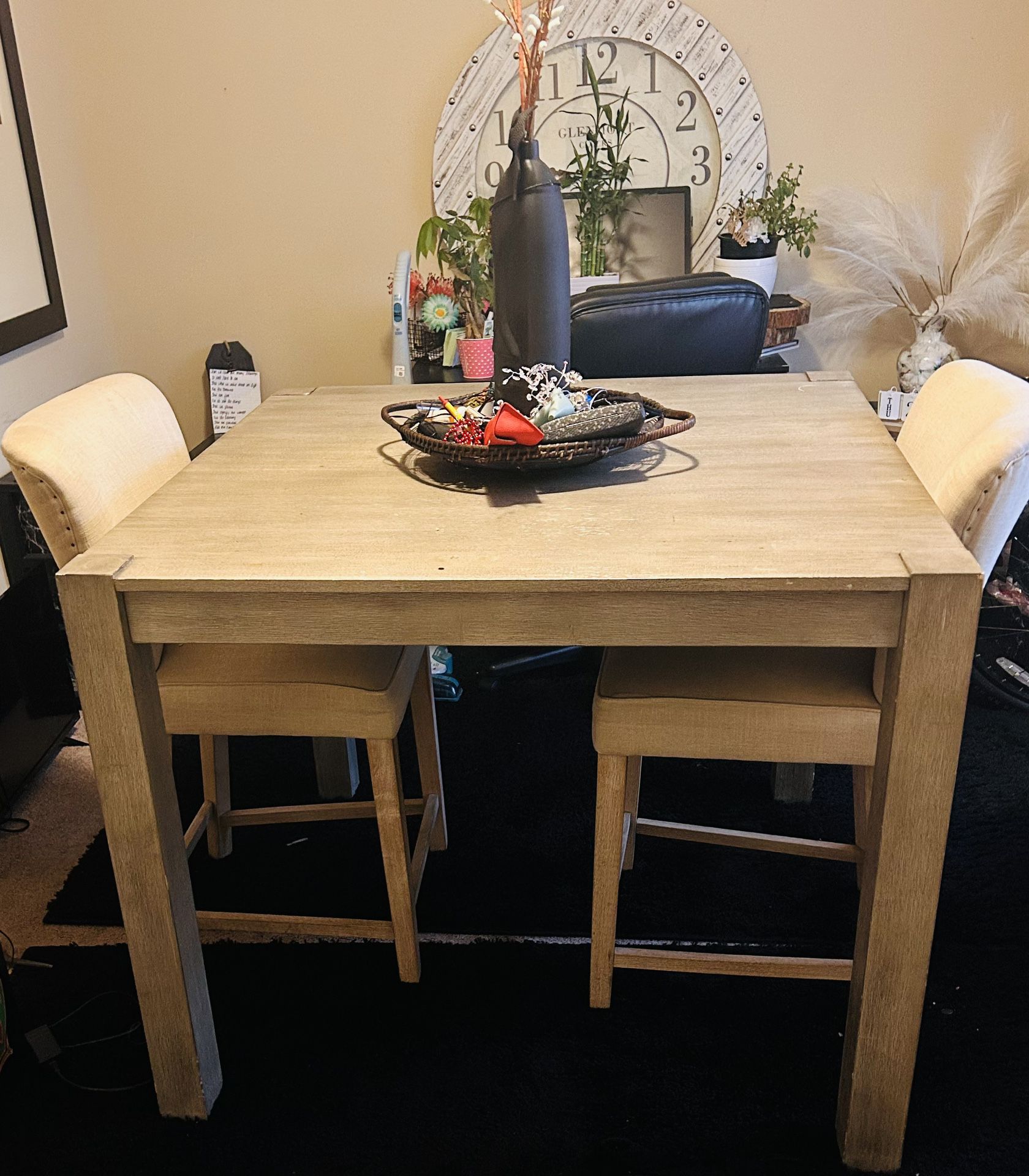High top Table With 2 Chairs