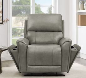 Baracalounger Hollis Leather Zero Gravity Power Recliner with Powered Headrest