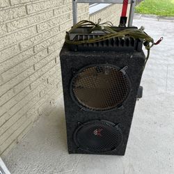 Jvc Stereo Car Amplifier Speaker Box Untested