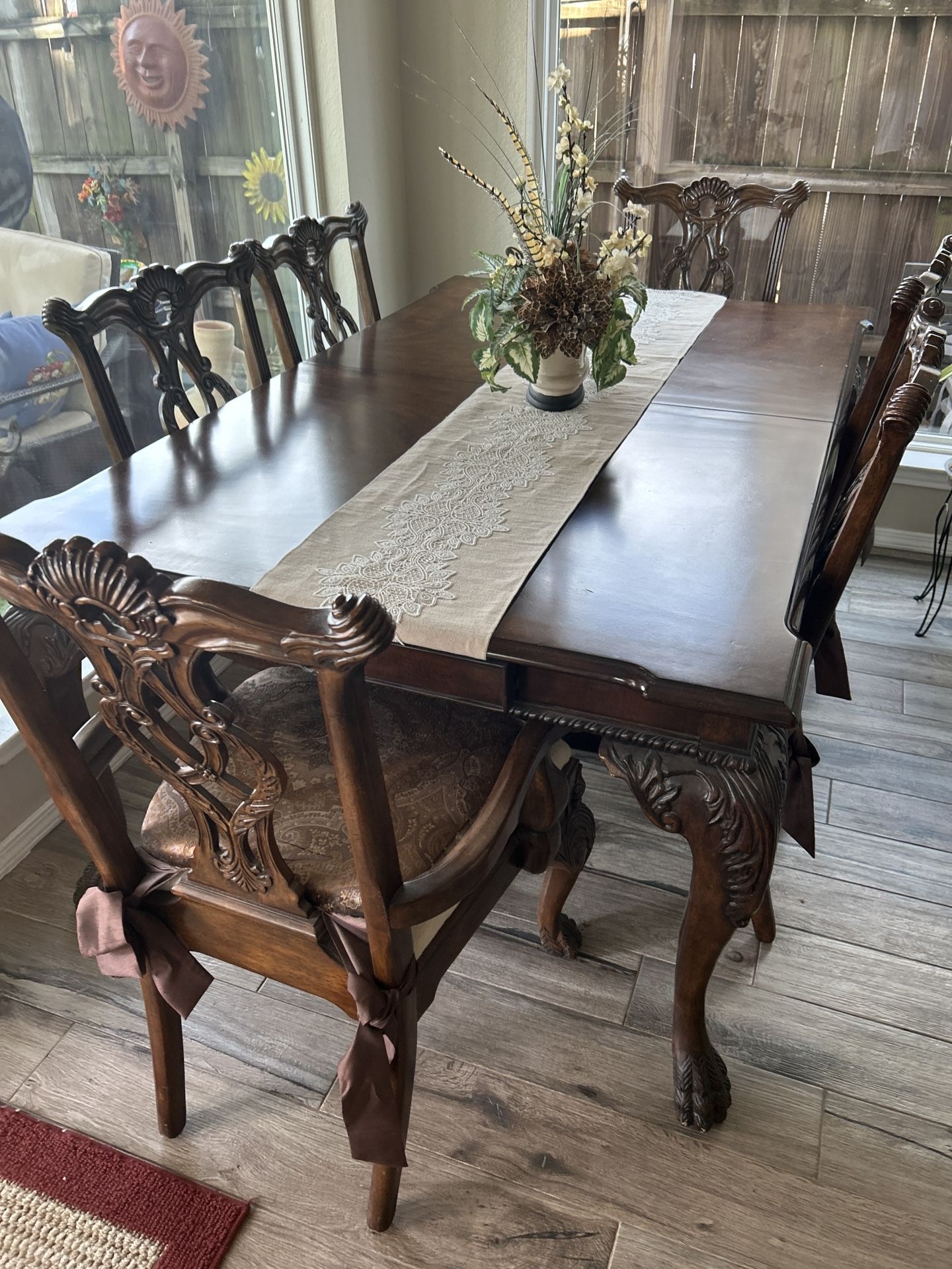 Kitchen Table And Chairs Also China Cabinet