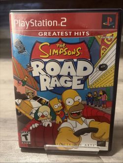 The Simpsons Road Rage PlayStation 2 PS2  Greatest Hits Tested And Working