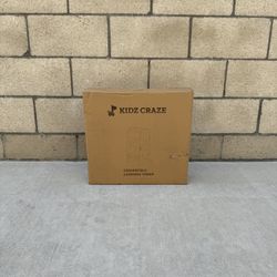 NEW Kid Craze White Collapsible Toddler Step Stool w/Chalkboard, Safety Rail, & Standing Tower for Kids **$40 Each**