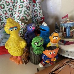 Antique Sesame Street Figurines