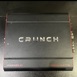 CRUNCH PX-2025.1D Crunch 2000 Watts Power X Mono Audio Amplifier