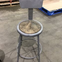 Adjustable Metal Stool, 24” - 34” Height 