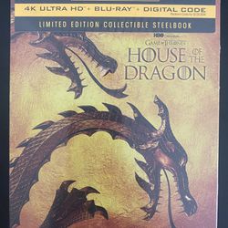 House Of The Dragon (Season 1) 4K +Bluray +Digital Steelbook -please read