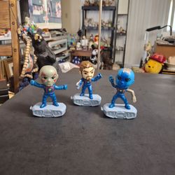 Guardians Of The Galaxy Vol 3 Lot Of 3 Action Figures - Star Lord, Drake & Nebula From McDonald's 2023 Happy Meal Toys
