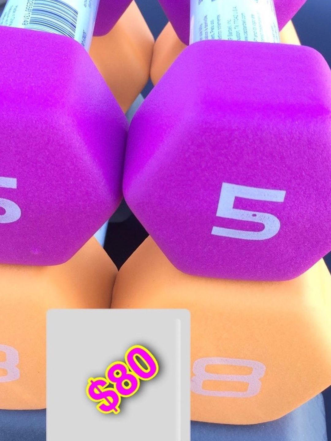 NEOPRENE CAP DUMBBELL WEIGHTS SET 🦾 BRAND NEW!!!