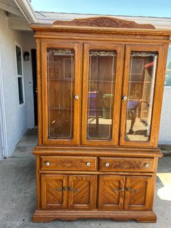 Oak China Cabinet