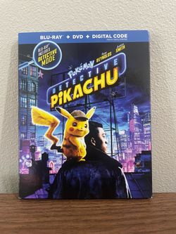 Detective Pikachu Blu-ray with slipcover