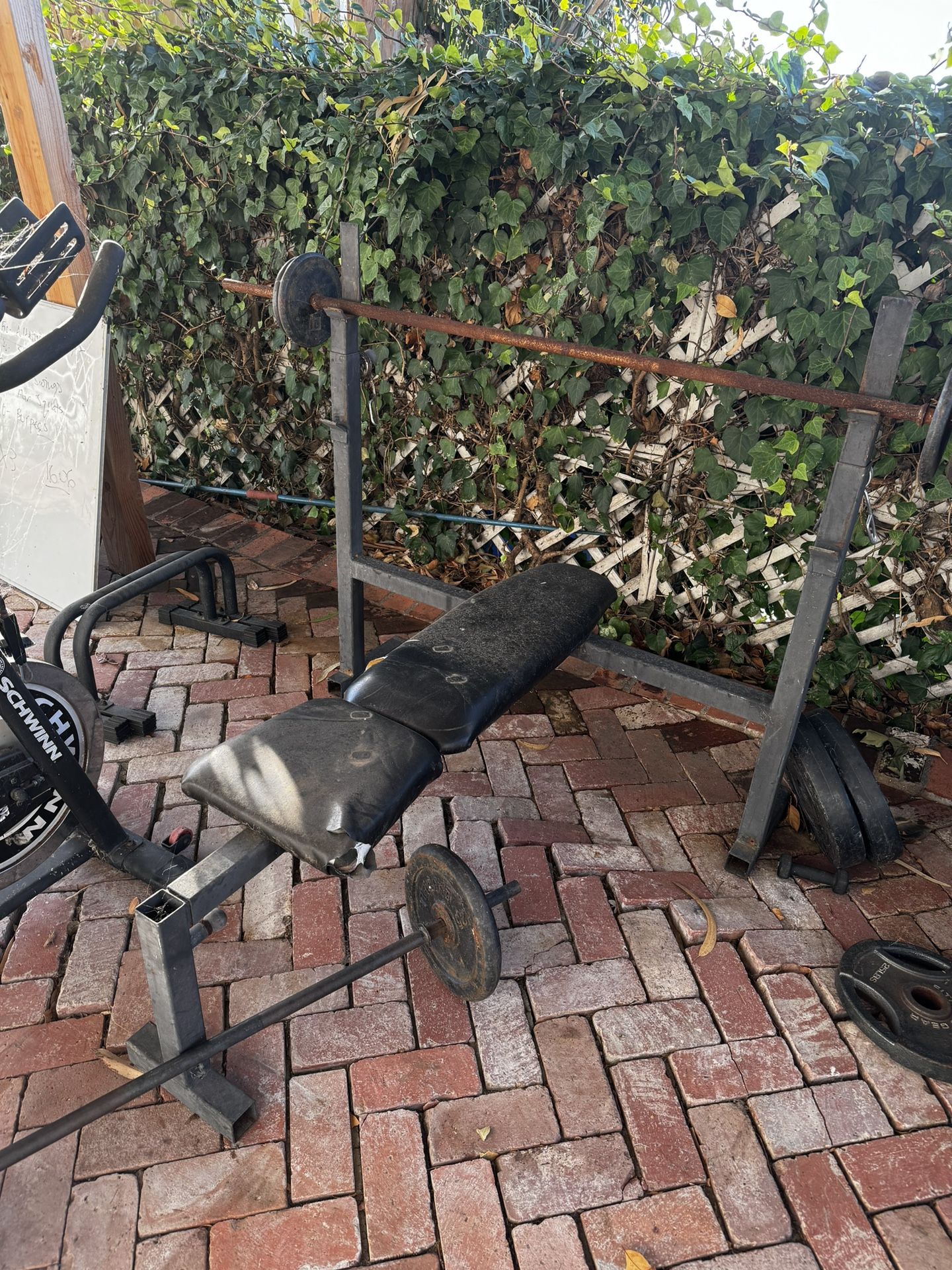 2x Bench Presses And Weights!