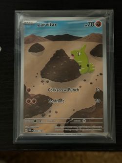 Larvitar #203 Obsidian flames