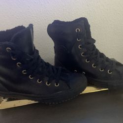 Converse Black High Top Leather 