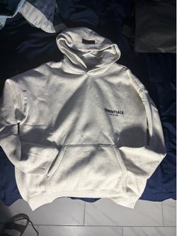 Essential hoodie white oatmeal