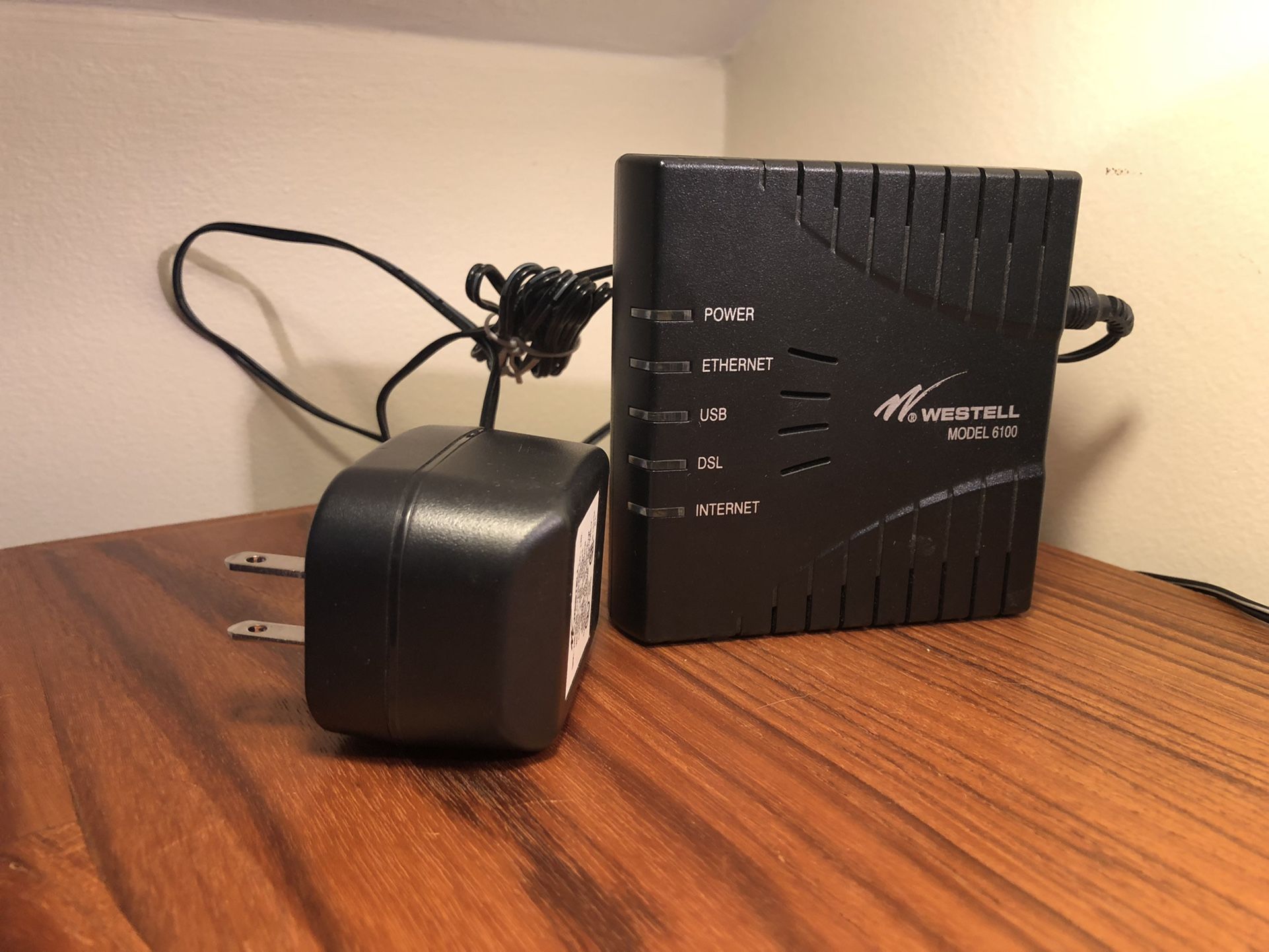 Westell DSL2 Modem and Router with Power and Phone Cords (Model E90-610015-06)