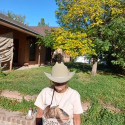 Stetson Cowboy Hat Gray Felt 6 7/8