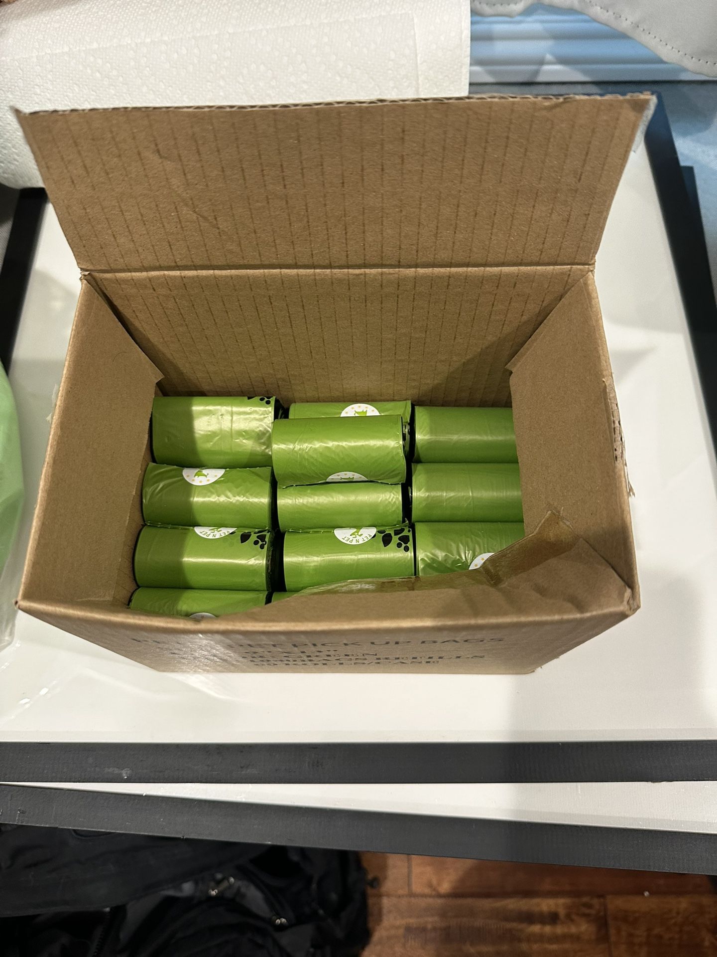 Half Full Box Of Pet Waste Bags 